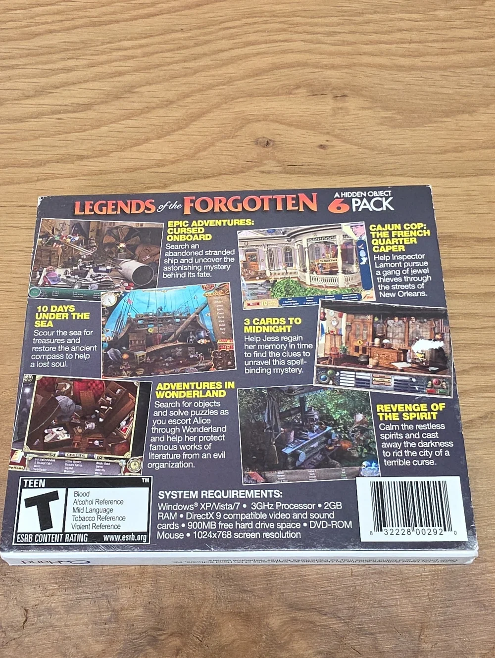 6 Assorted Legends Hidden Object Game Collections